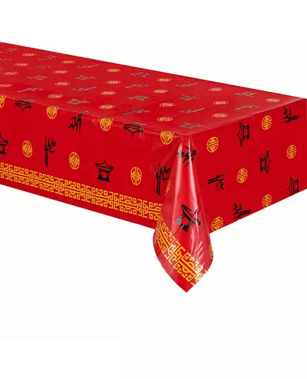 Rød asiatisk plastduk 137 x 274 cm