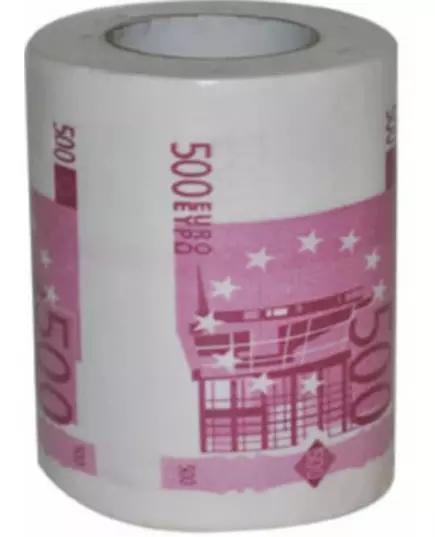Funny toilet paper 500 euro bill