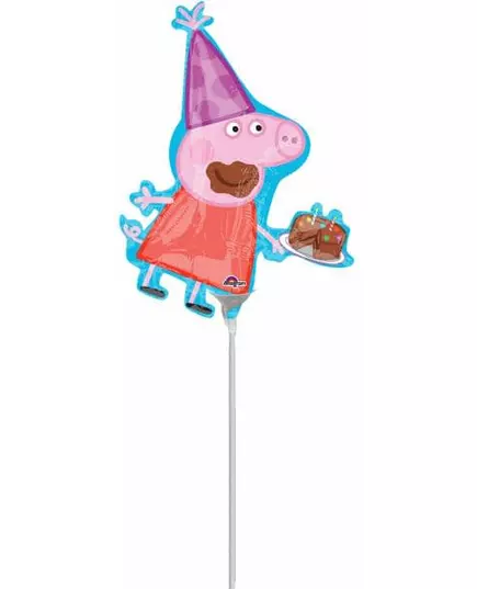 Liten Peppa Gris folieballong 25 x 33 cm