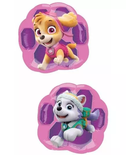 Liten Stella og Everest Paw Patrol folieballong 20 cm