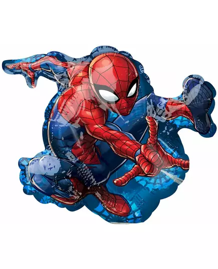 Liten Spiderman-ballong i aluminium 25 cm