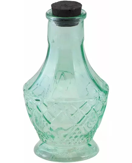 Liten grønn glassampulle 11,5 cm