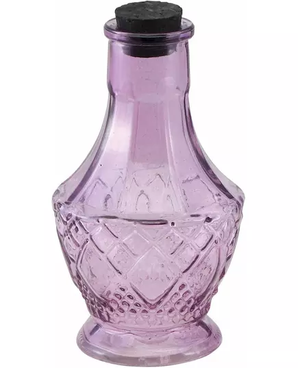 Liten lilla glassampulle 11,5 cm