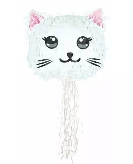 White Kawai Cat Piñata 38 cm