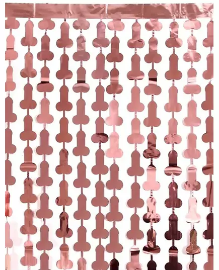 Rose gold zizi fringe curtain