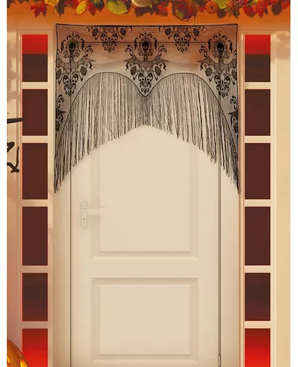 Batwing Fringe Door Curtain