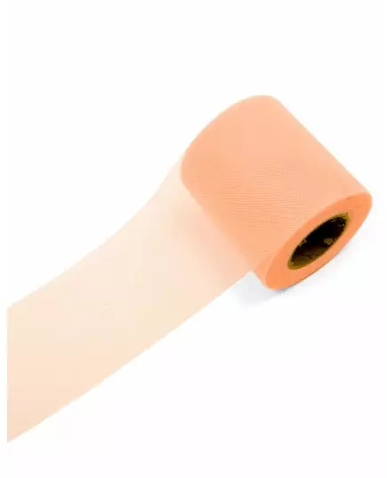 20 meter ferskenfarget tyllrull