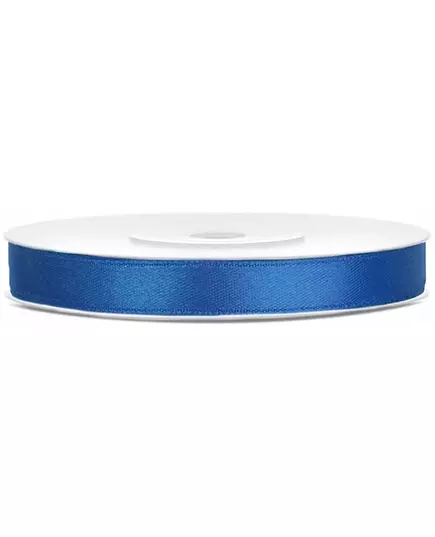 Royal blue satin ribbon 0.6 cm x 25 m