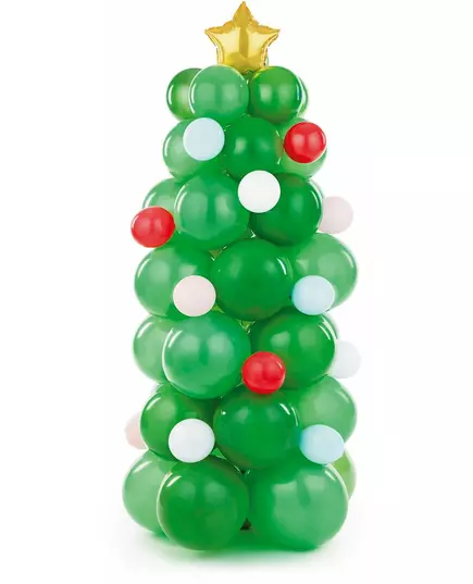 Juletreballongbukett 161 cm