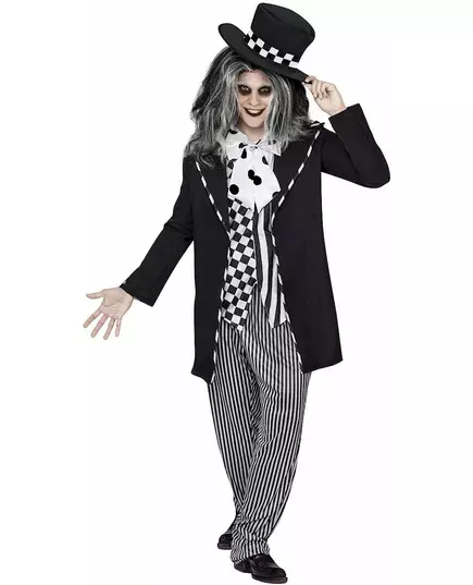 Mad Hatter Fairy Tale Halloween Black-White Man