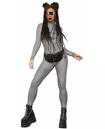 Women's holographic disco jumpsuit