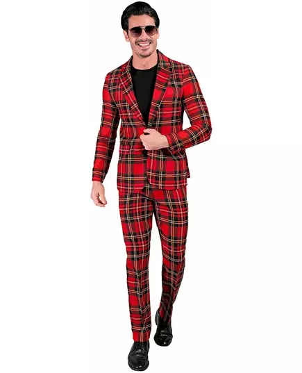 Skotsk tartan-kostyme til voksne, Størrelse: Small