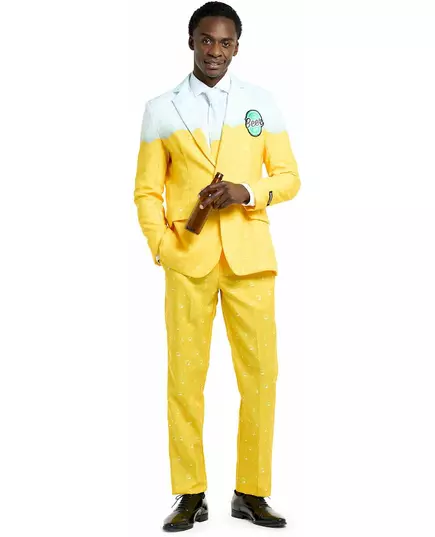 Mr. Beer Gult Suitmeisters Kostyme Voksen, Størrelse: Medium (EU 48-50)