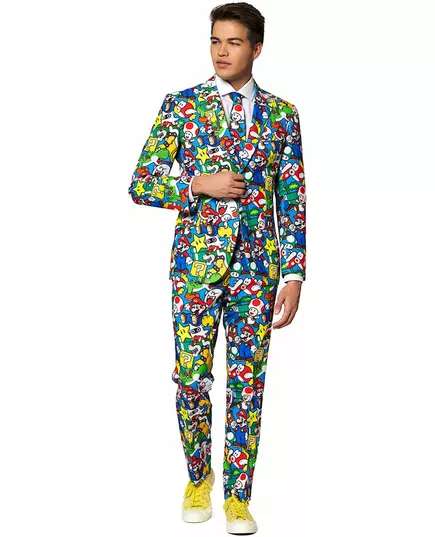 Mr. Super Mario voksenkostyme Motsetninger, Størrelse: Small/Medium (EU 48)