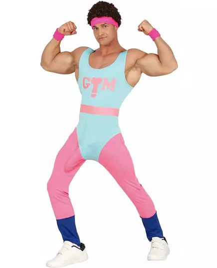 Funny aerobics costume for men, Size: Medium (48-50)