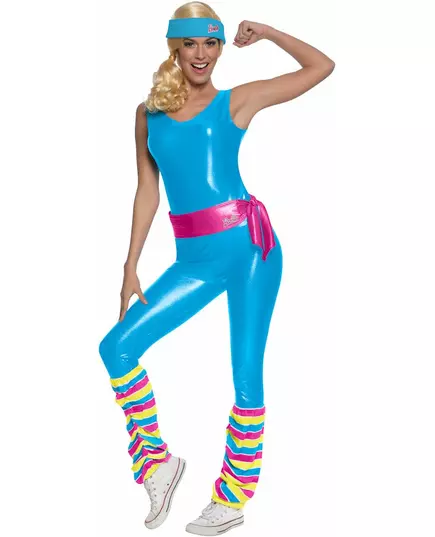 Barbie Aerobic Kostyme for Kvinner, Størrelse: Large
