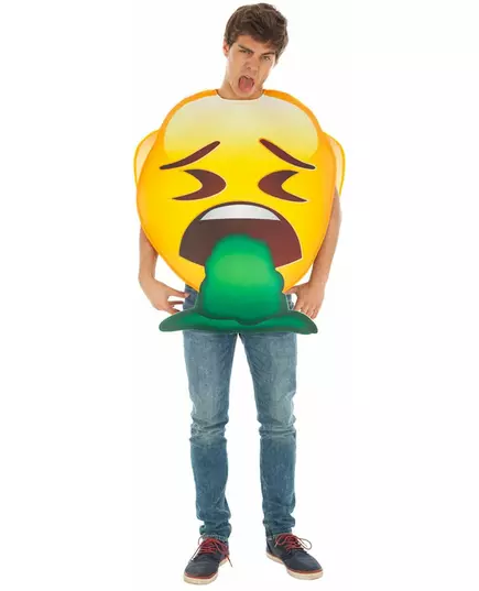 Voksen Spy Emoji Kostyme