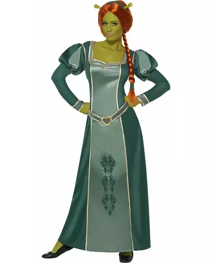 Fiona Shrek-kostyme for kvinner, Størrelse: Medium