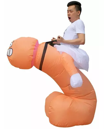 Inflatable big penis costume for adults