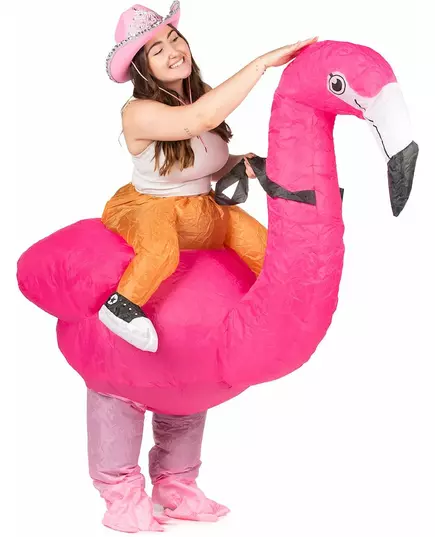 Adult inflatable flamingo costume