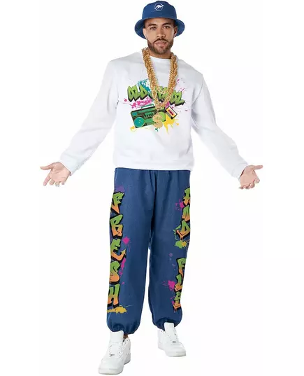 90s hip hop costume for men, Size: Large