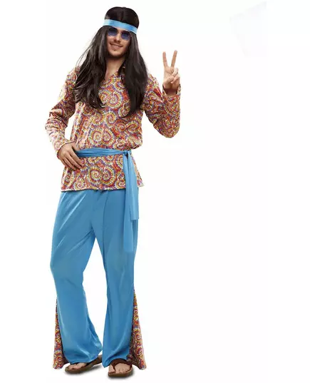 Psykedelisk hippiekostyme for menn