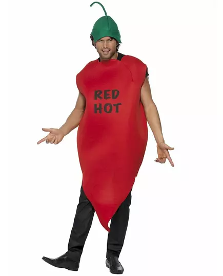Adult red chili pepper costume