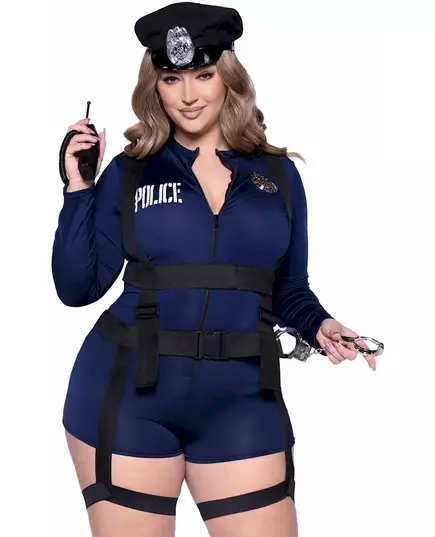 Deluxe sexy politikvinnekostyme pluss størrelse dame, Størrelse: X-Large/XX-Large (48-52)