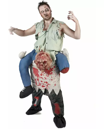 Voksen Zombie Carry Me Halloween-kostyme