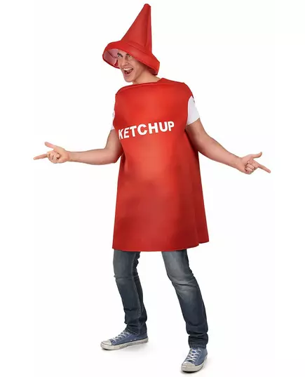 Adult ketchup pot costume