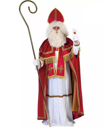 Luksuriøst Sankt Nikolaus-kostyme for menn