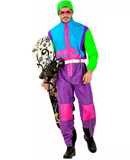 Stor størrelse fluorescerende snowboardkostyme for voksne, Størrelse: XX-Large