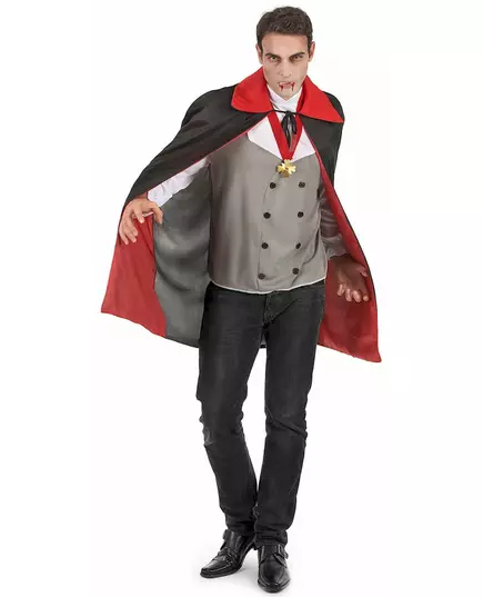 Grått vampyrkostyme for menn til Halloween