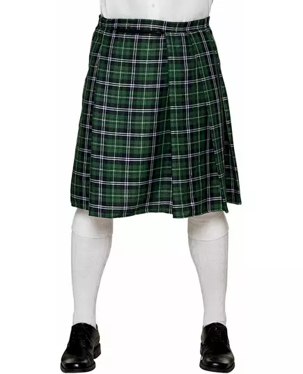 Men's green Scottish kilt