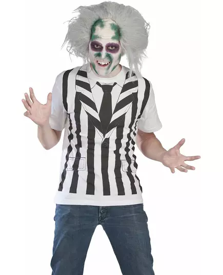 Beetlejuice kostyme og parykksett for voksne