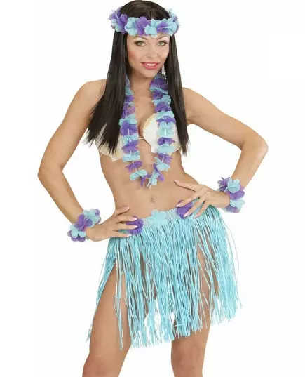 Adult Blue and Purple Hawaiian Kit