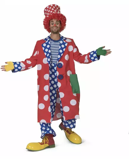 Men's polka dot clown coat