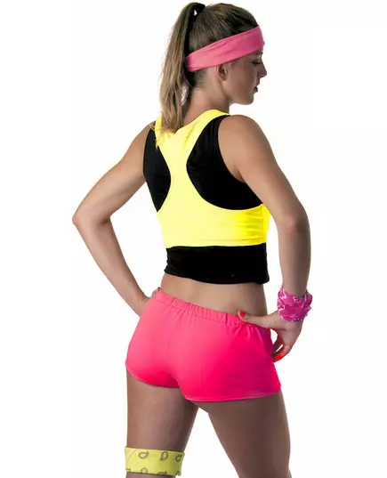 Neonrosa minishorts til dame