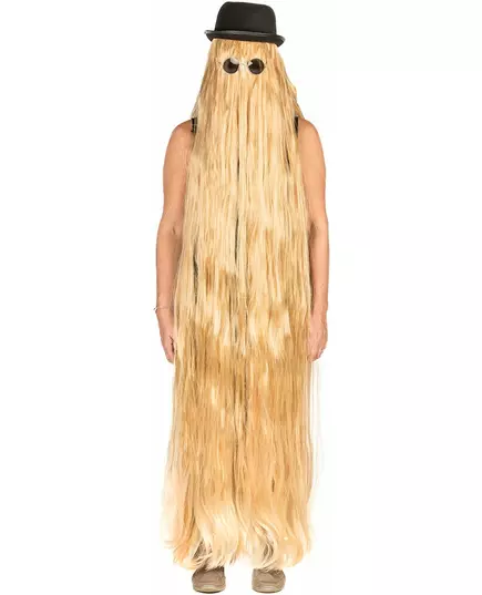 Ekstra lang blond parykk for voksne