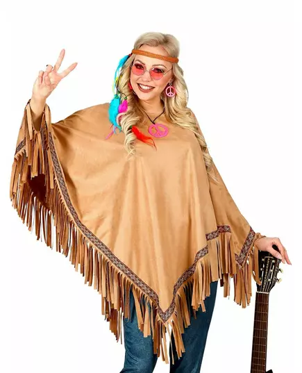Luksuriøs indisk poncho for voksne