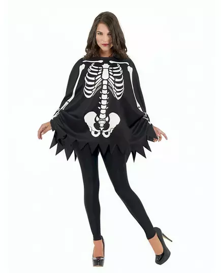 Adult skeleton poncho