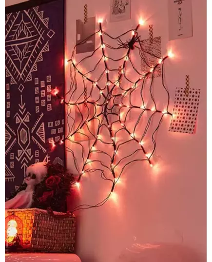 1m LED light spider web