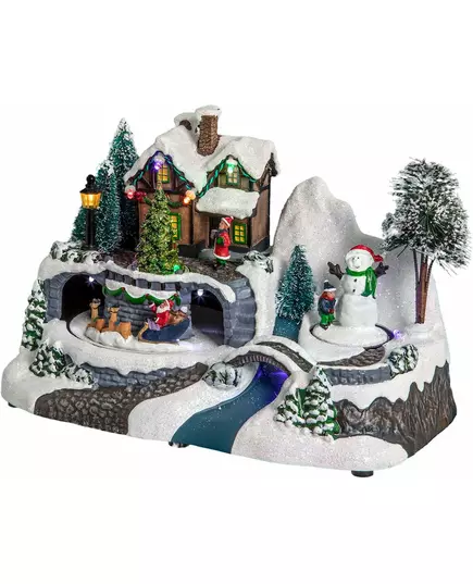 Luminous Christmas village house 23 x 15 x 16 cm