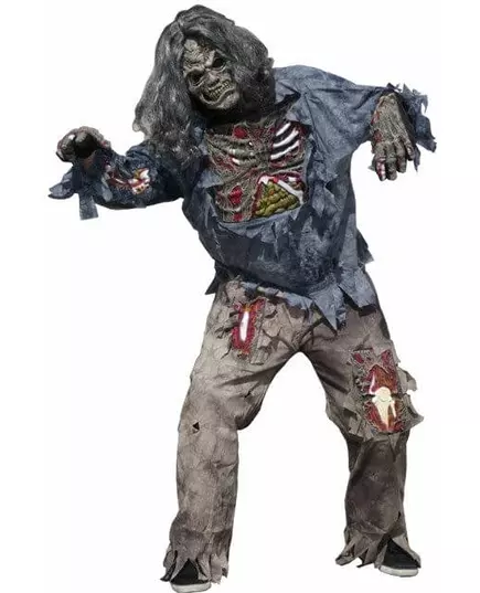 Terrifying zombie costume for men Halloween