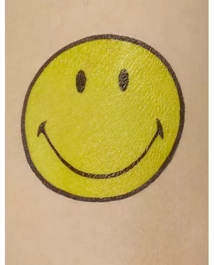 9 Multicolored Smiley Tattoos
