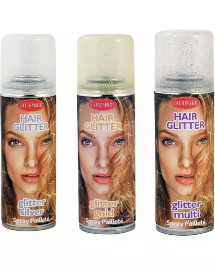 Glitter hårspray 125 ml, Farge: Penger