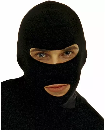 Svart balaklava for voksne