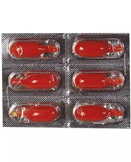 6 flytende blodkapsler