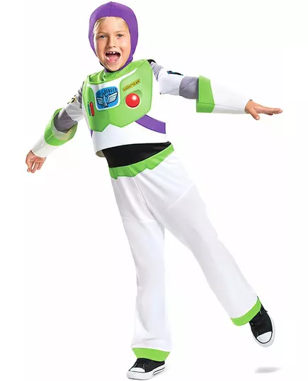 Luksuriøst Buzz Lightyear-kostyme til barn, Størrelse: 7–8 år (124–136 cm)