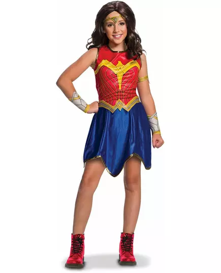 Klassisk Wonder Woman Justice League-kostyme for jenter, Størrelse: 3–4 år (90–104 cm)